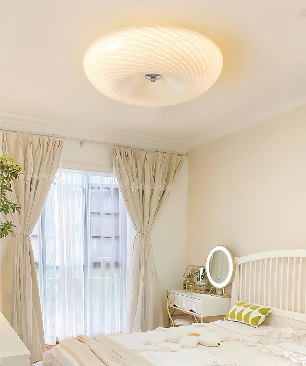 Sivora Glass Ceiling Light-Moonnatur