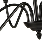 Whitenash Metal Chandelier-Moonnatur