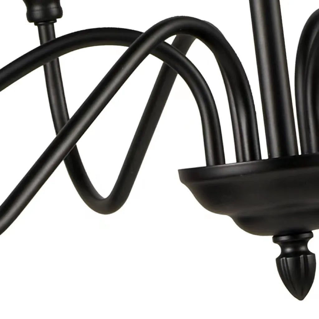 Whitenash Metal Chandelier-Moonnatur