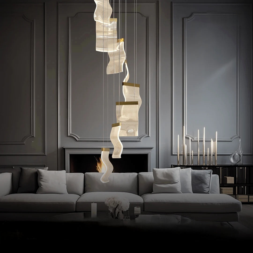 Cardelwyn Acrylic Chandelier-Moonnatur