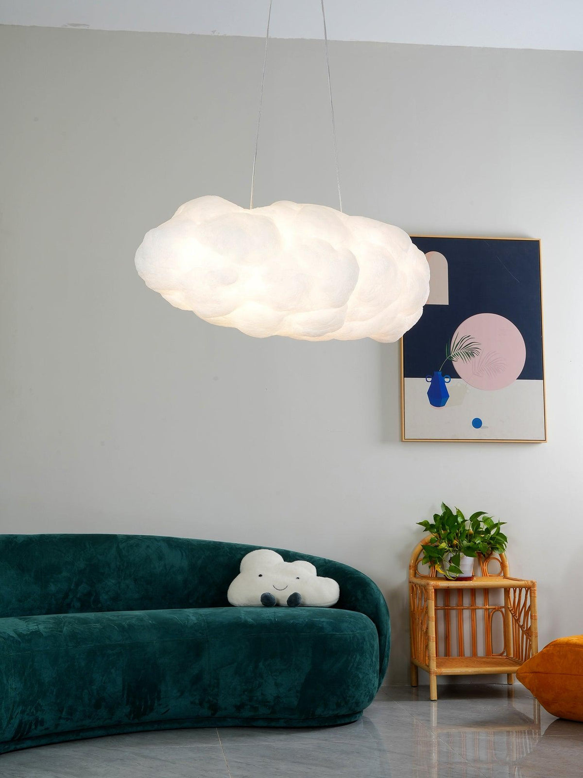 Gelmalia Fabric Pendant Light-Moonnatur