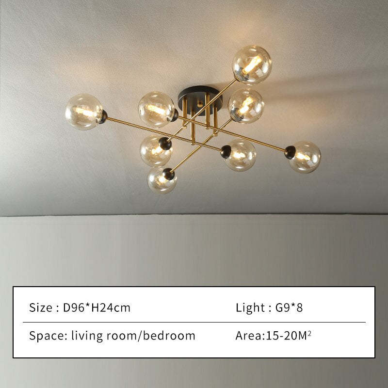 Inverrose Glass Chandelier-Moonnatur