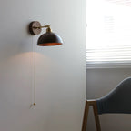 Valoria Walnut Wall Lamp-Moonnatur