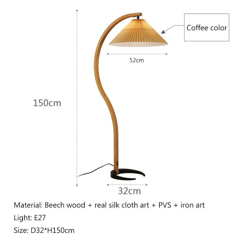 Ambelorie Fabric Floor Lamp-Moonnatur