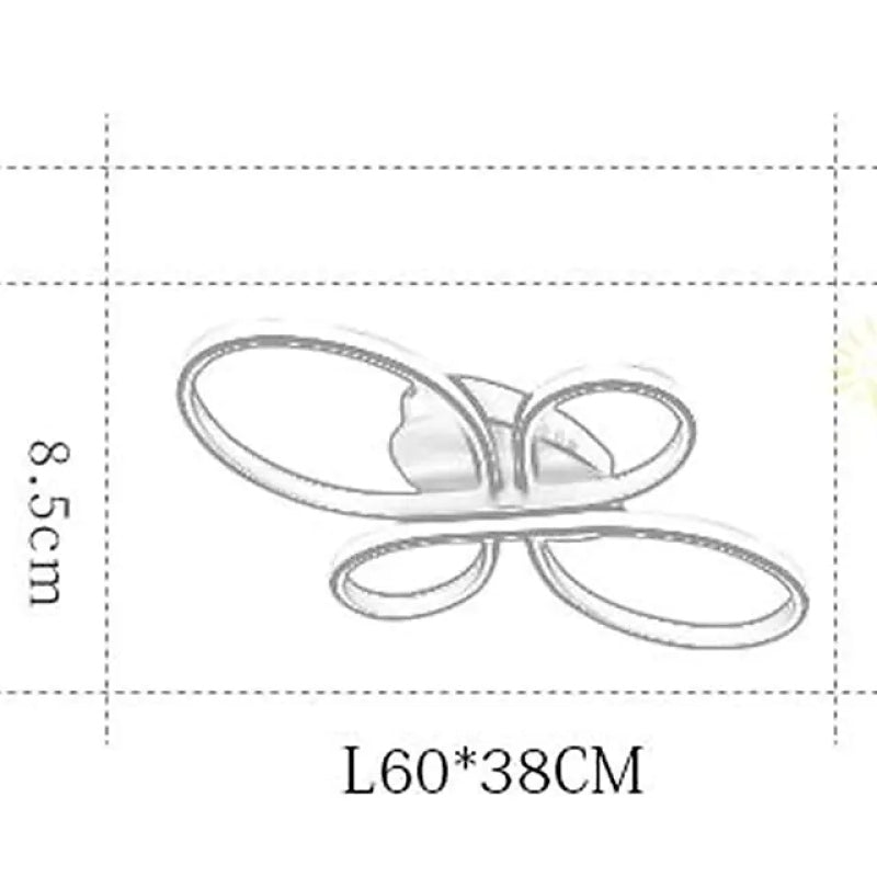 Galdenelle Silica Gel Ceiling Light-Moonnatur