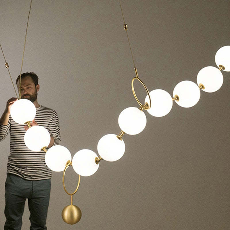 Kenrenelle Acrylic Pendant Light-Moonnatur