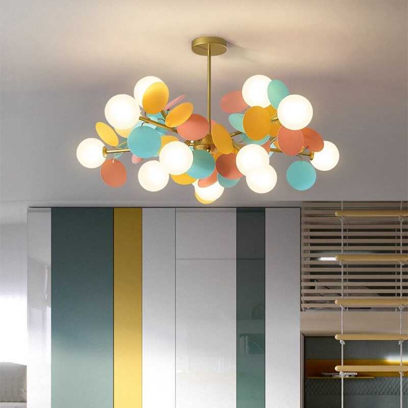 Faldenley Glass Chandelier-Moonnatur