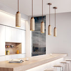 Ambelholm Travertine Pendant Light-Moonnatur