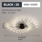 Kesterenelle Acrylic Ceiling Light-Moonnatur