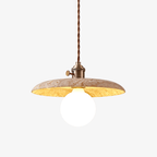 Zorrenfern Travertine Pendant Light-Moonnatur