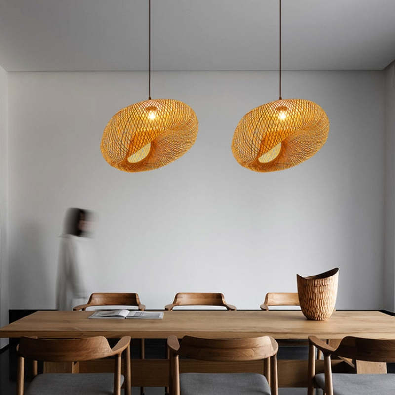 Rildenholm Bamboo Pendant Light-Moonnatur