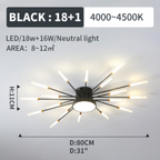 Islenorie Acrylic Ceiling Light-Moonnatur