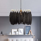 Grenelrose Feather Pendant Light-Moonnatur