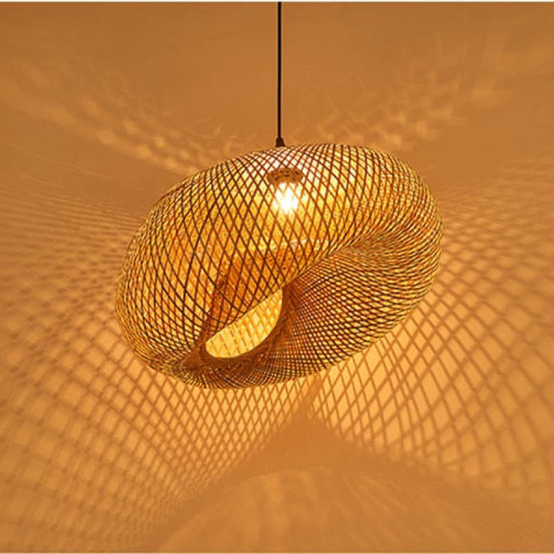 Rildenholm Bamboo Pendant Light-Moonnatur