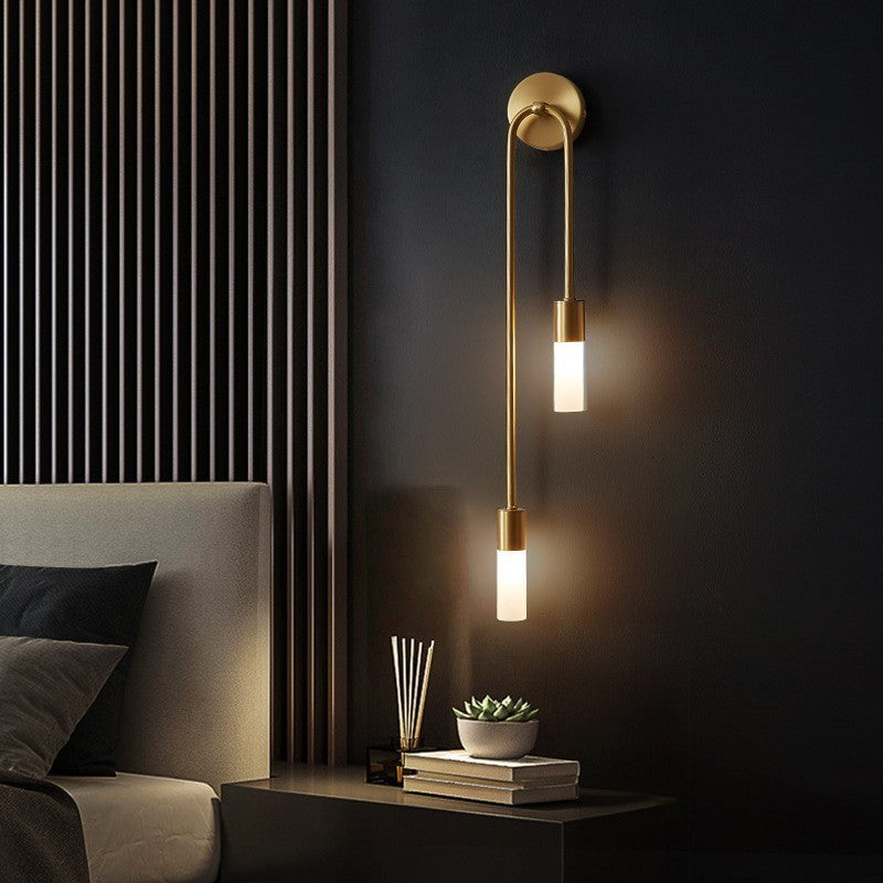 Rime Modern Wall Sconce for Bedeside Gold 2 PCS - Neutralighting
