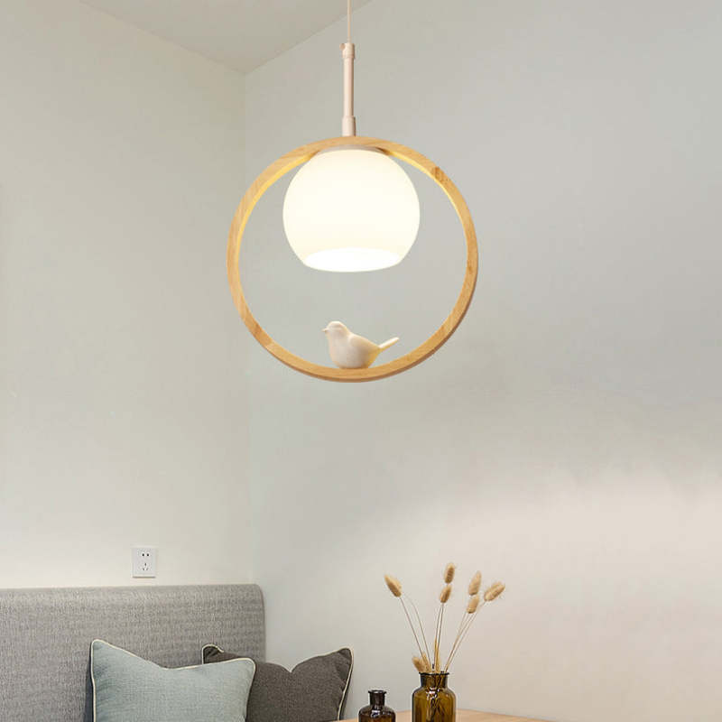 Fenrenden Wood Pendant Light-Moonnatur