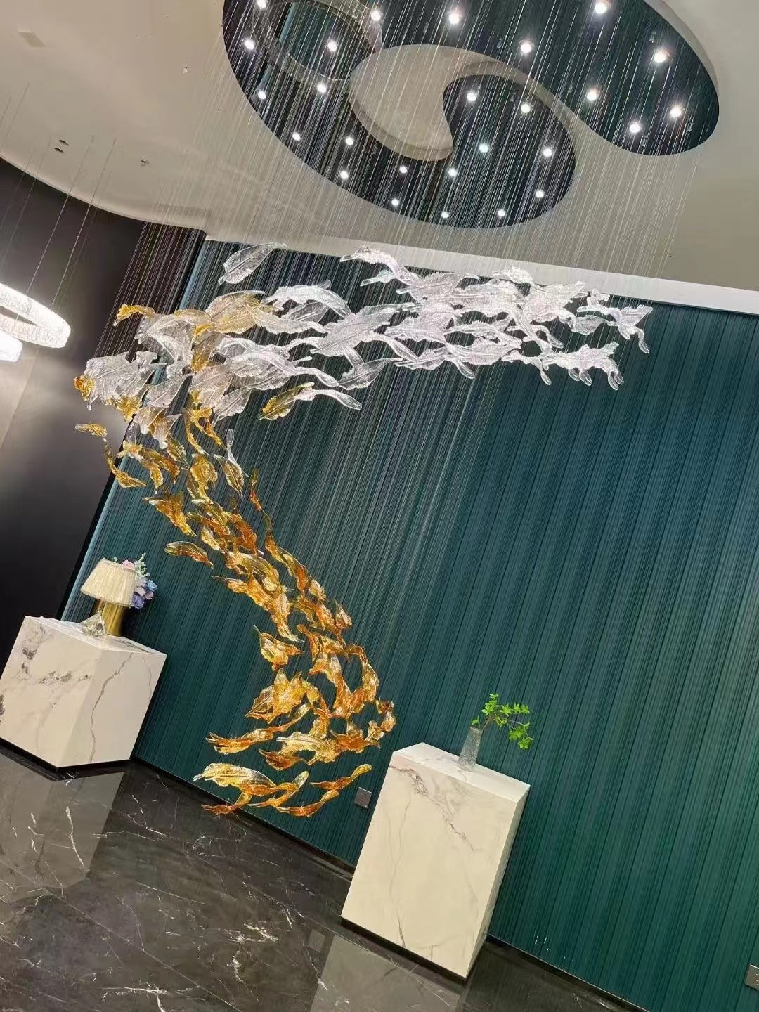 Vardenelle Glass Chandelier-Moonnatur