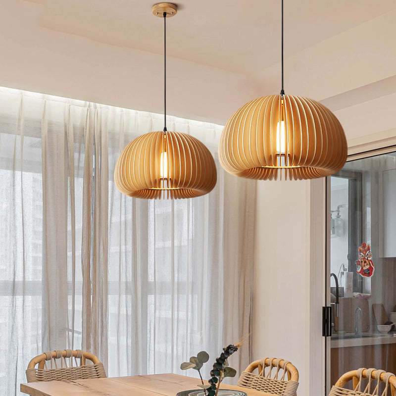 Casterelyn Wood Pendant Light-Moonnatur