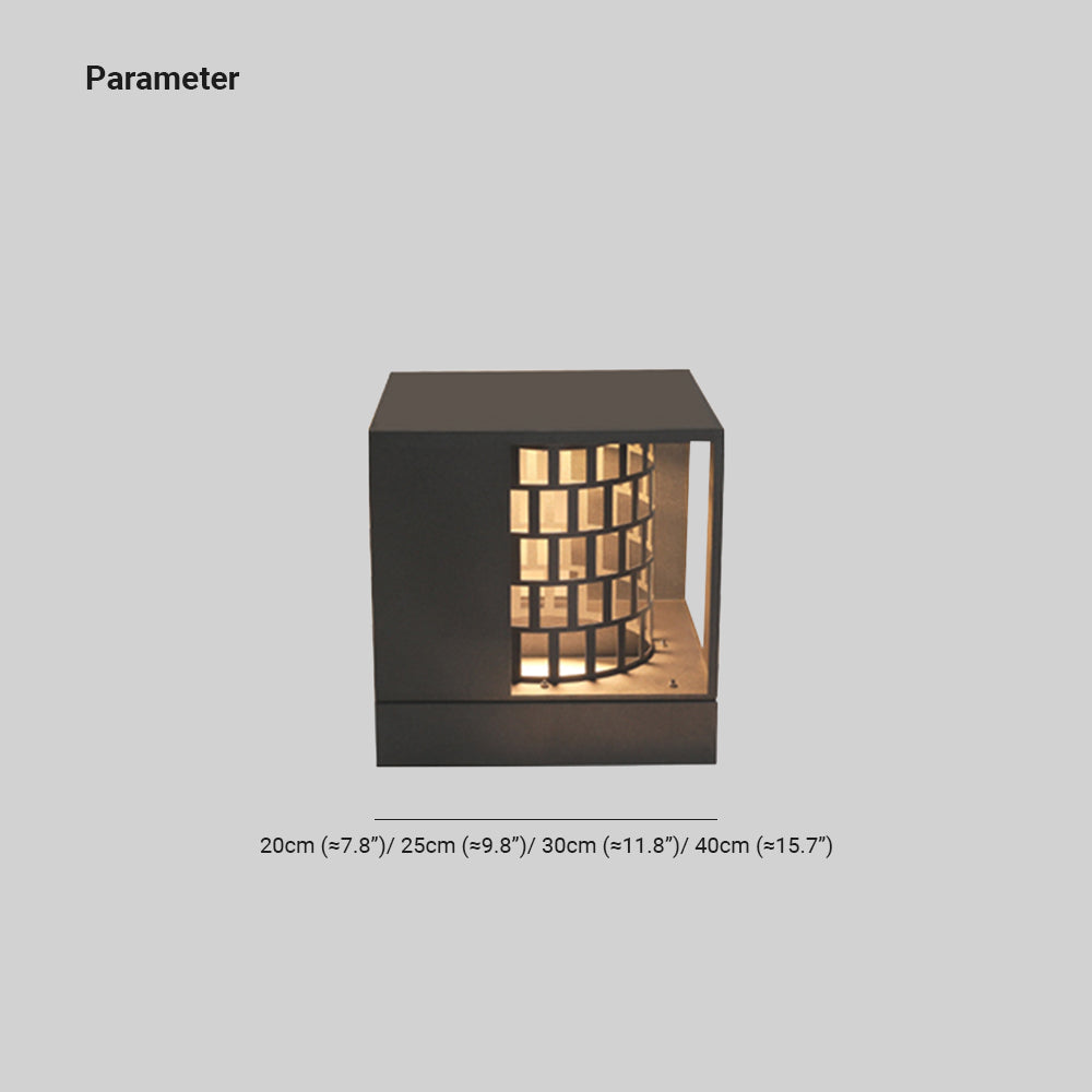 Rovenfern Metal Pillar Light-Moonnatur