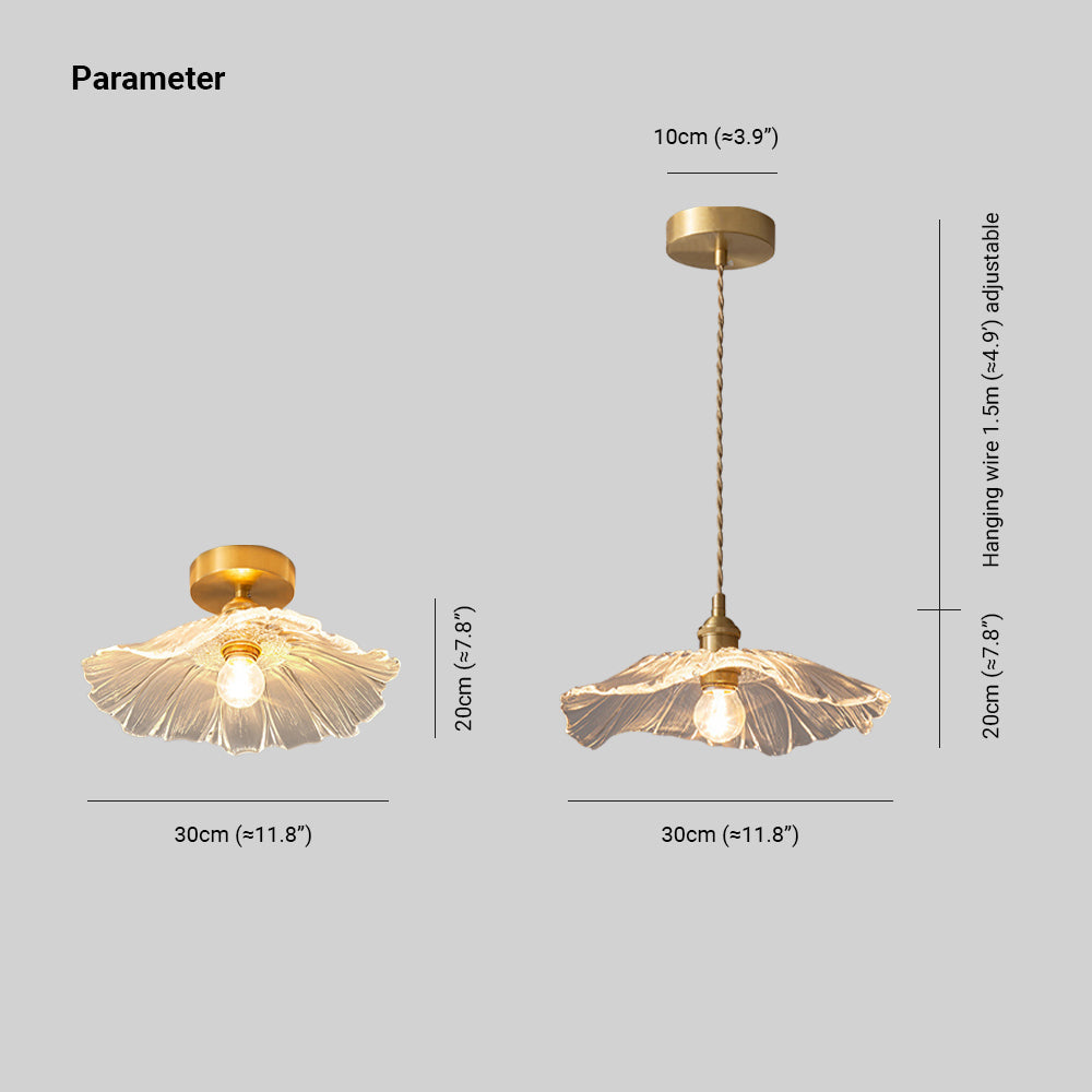 Calia Flower Glass Ceiling/Pendant Light - Neutralighting
