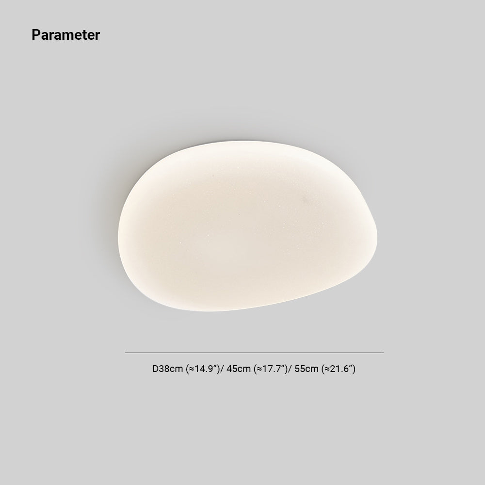 Sayu Flush Mount Ceiling Light, Pebbles Shape - Neutralighting
