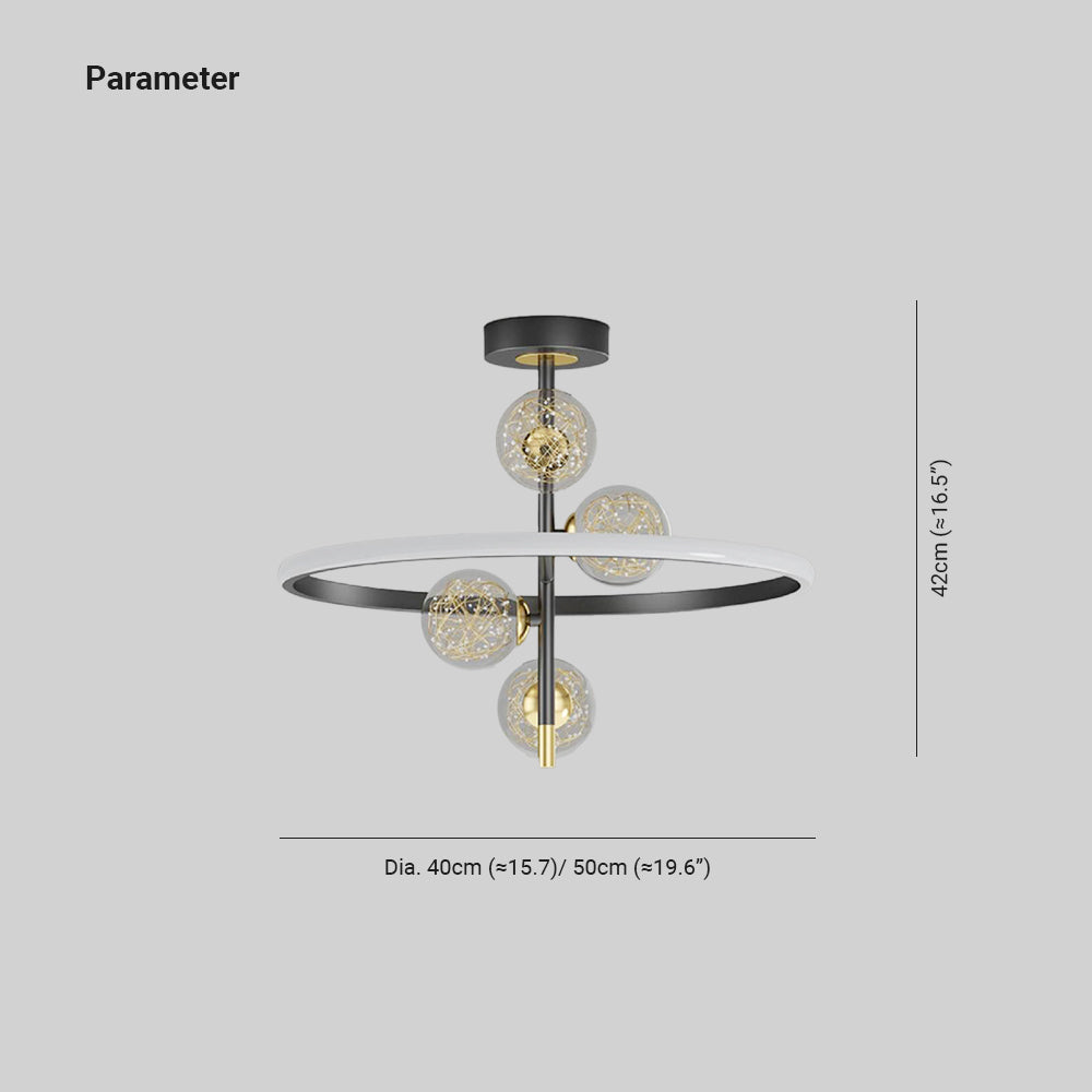 Kilvenaria Acrylic Ceiling Light-Moonnatur
