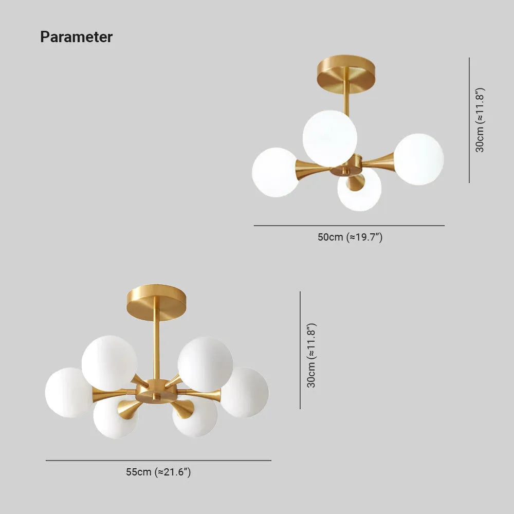 Grenelwren Glass Ceiling Light-Moonnatur