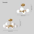 Grenelwren Glass Ceiling Light-Moonnatur