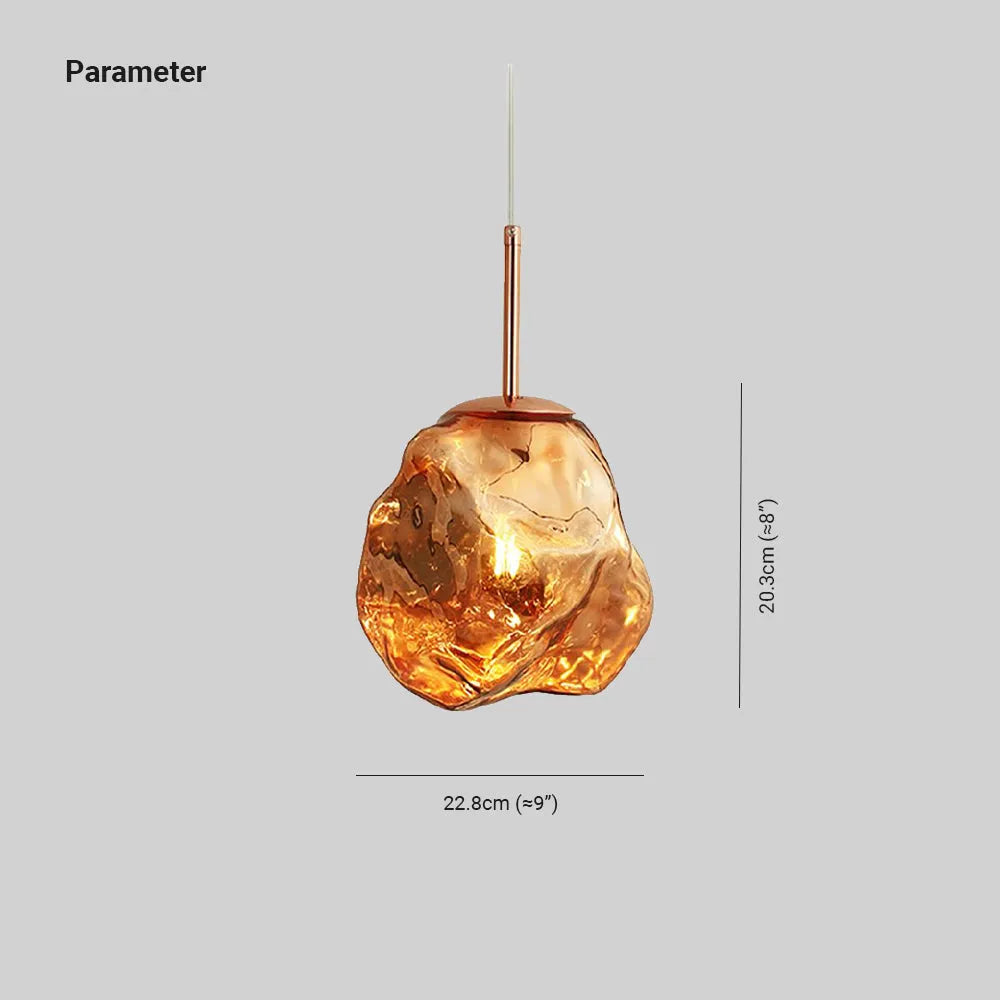 Lava Glass Pendant Light, 4 Colour - Neutralighting
