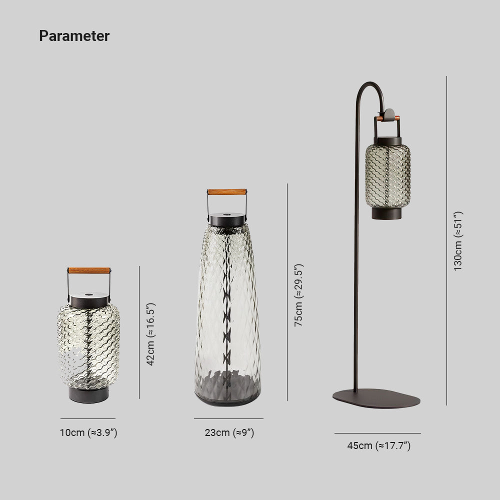 Marvenenis Glass Floor Lamp-Moonnatur