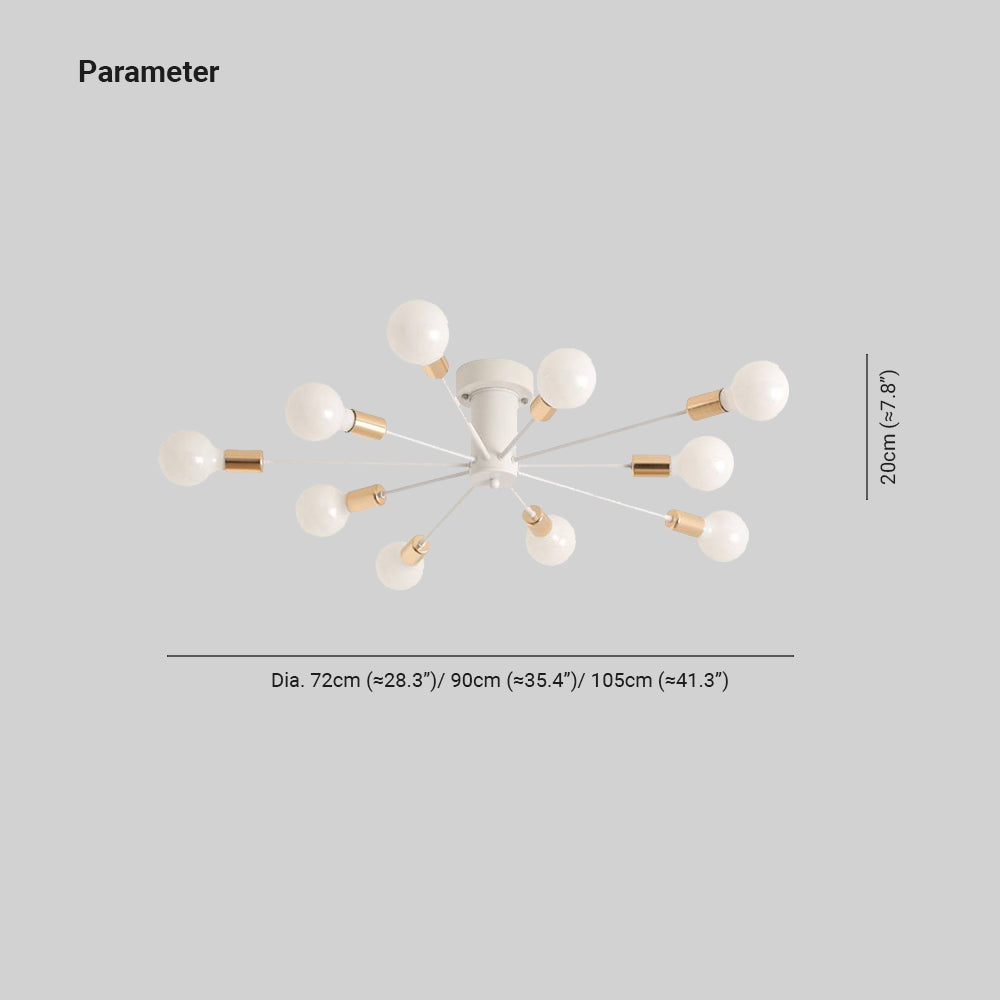 Ferrowdale Metal Ceiling Light-Moonnatur