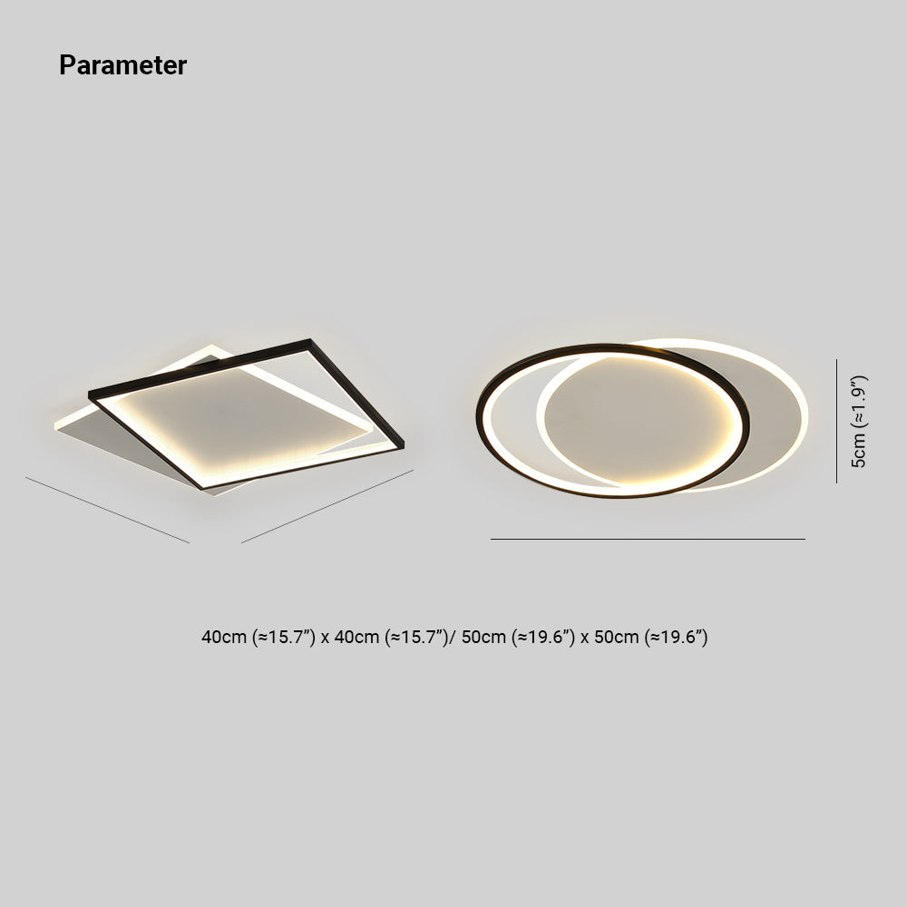 Wardeneth Acrylic Ceiling Light-Moonnatur
