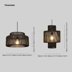 Inverena Rattan Pendant Light-Moonnatur