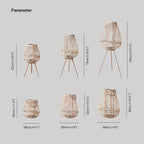 Woldenenna Rattan Floor Lamp-Moonnatur