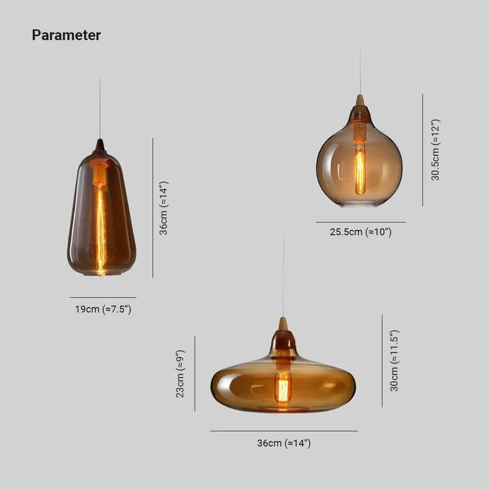 Fenrenwren Glass Pendant Light-Moonnatur
