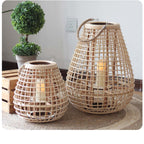 Woldenenna Rattan Floor Lamp-Moonnatur