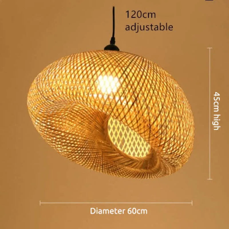 Rildenholm Bamboo Pendant Light-Moonnatur