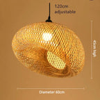 Rildenholm Bamboo Pendant Light-Moonnatur