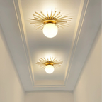 Melvara Brass Ceiling Lamp-Moonnatur