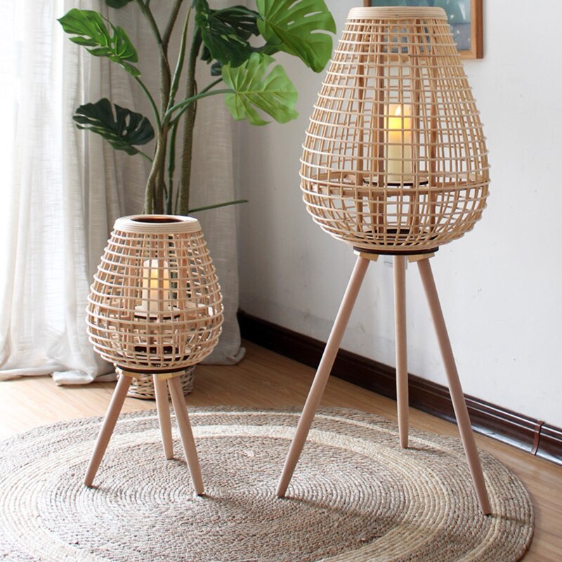 Woldenenna Rattan Floor Lamp-Moonnatur