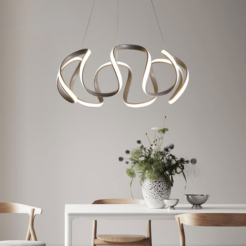Clyra Modern Irregular Flower Pendant Light, 3 Colors - Neutralighting