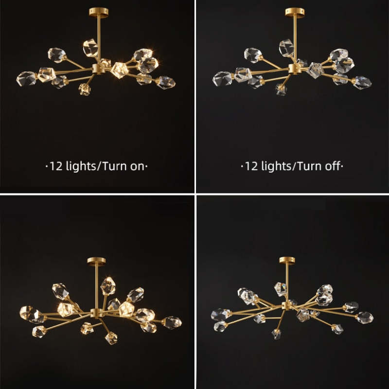 Auberwynne Crystal Chandelier-Moonnatur