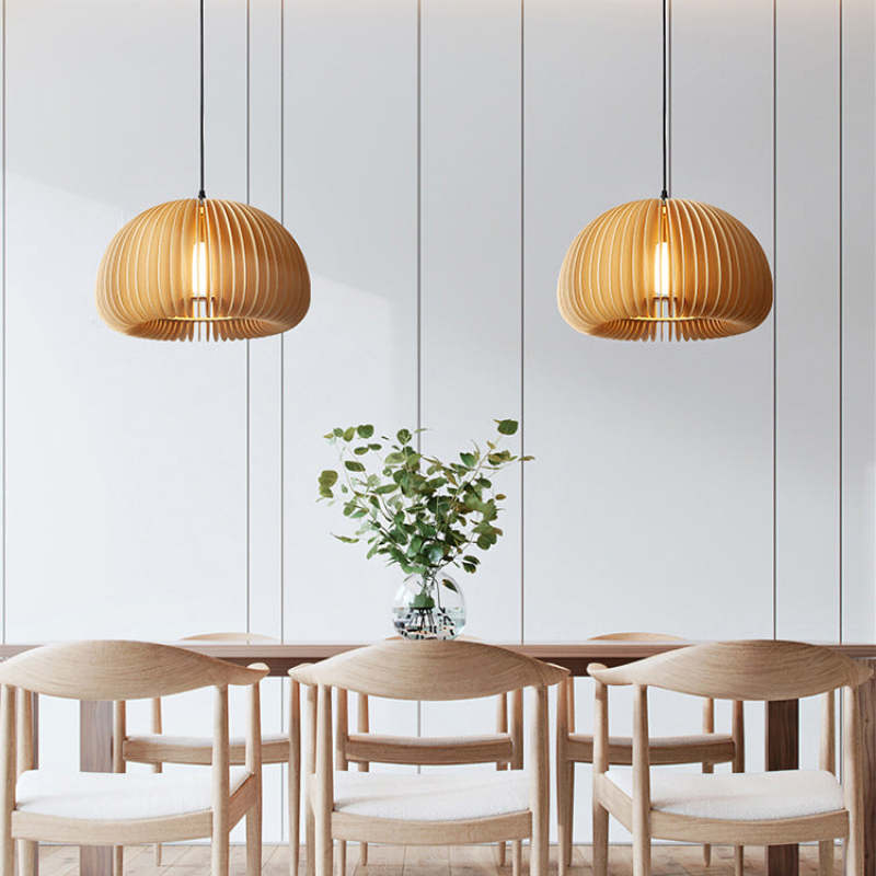 Casterelyn Wood Pendant Light-Moonnatur
