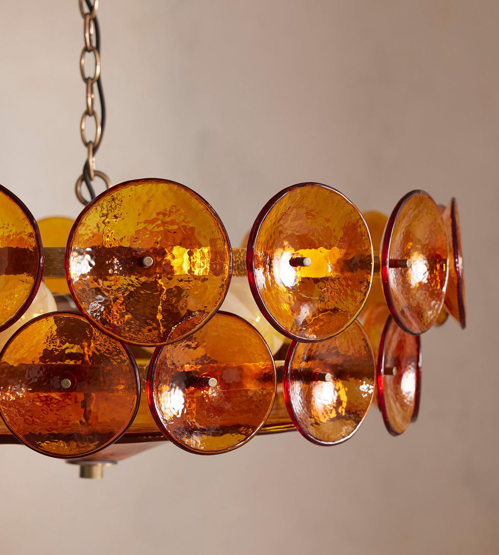 Iveria Glass Chandelier-Moonnatur