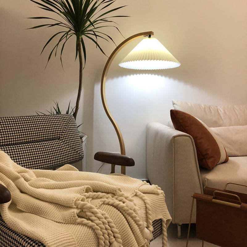 Ambelorie Fabric Floor Lamp-Moonnatur