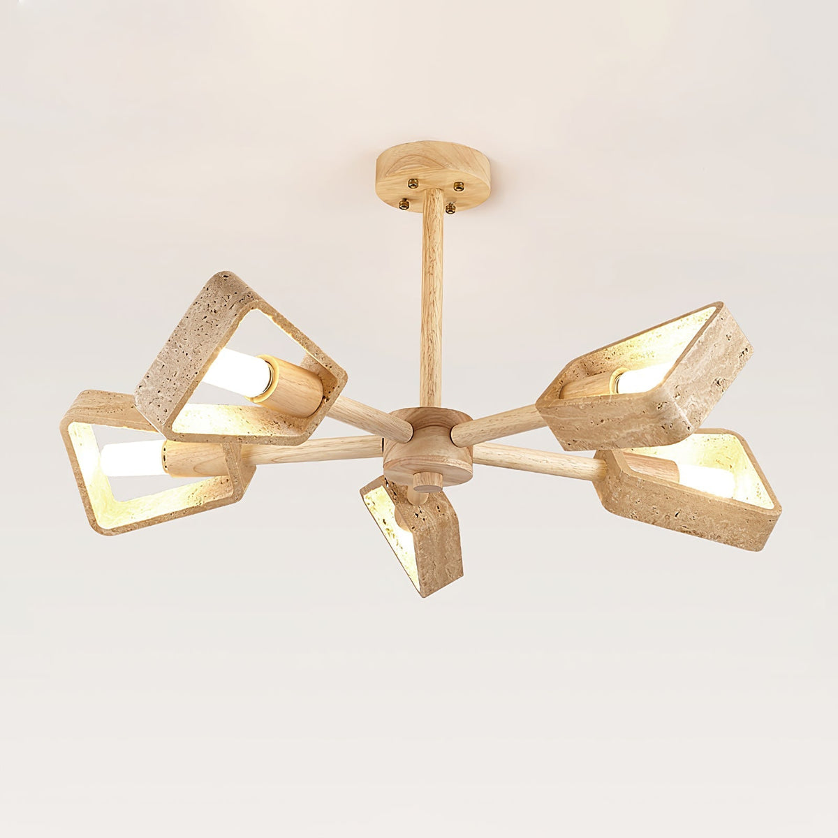 Harvenevia Travertine Chandelier-Moonnatur