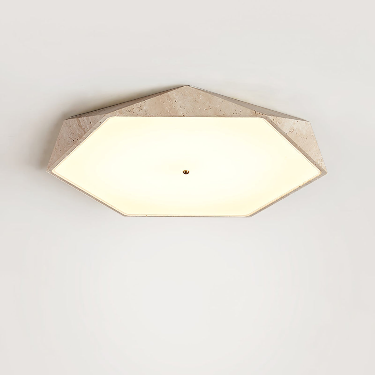Nethenelia Travertine Ceiling Light-Moonnatur