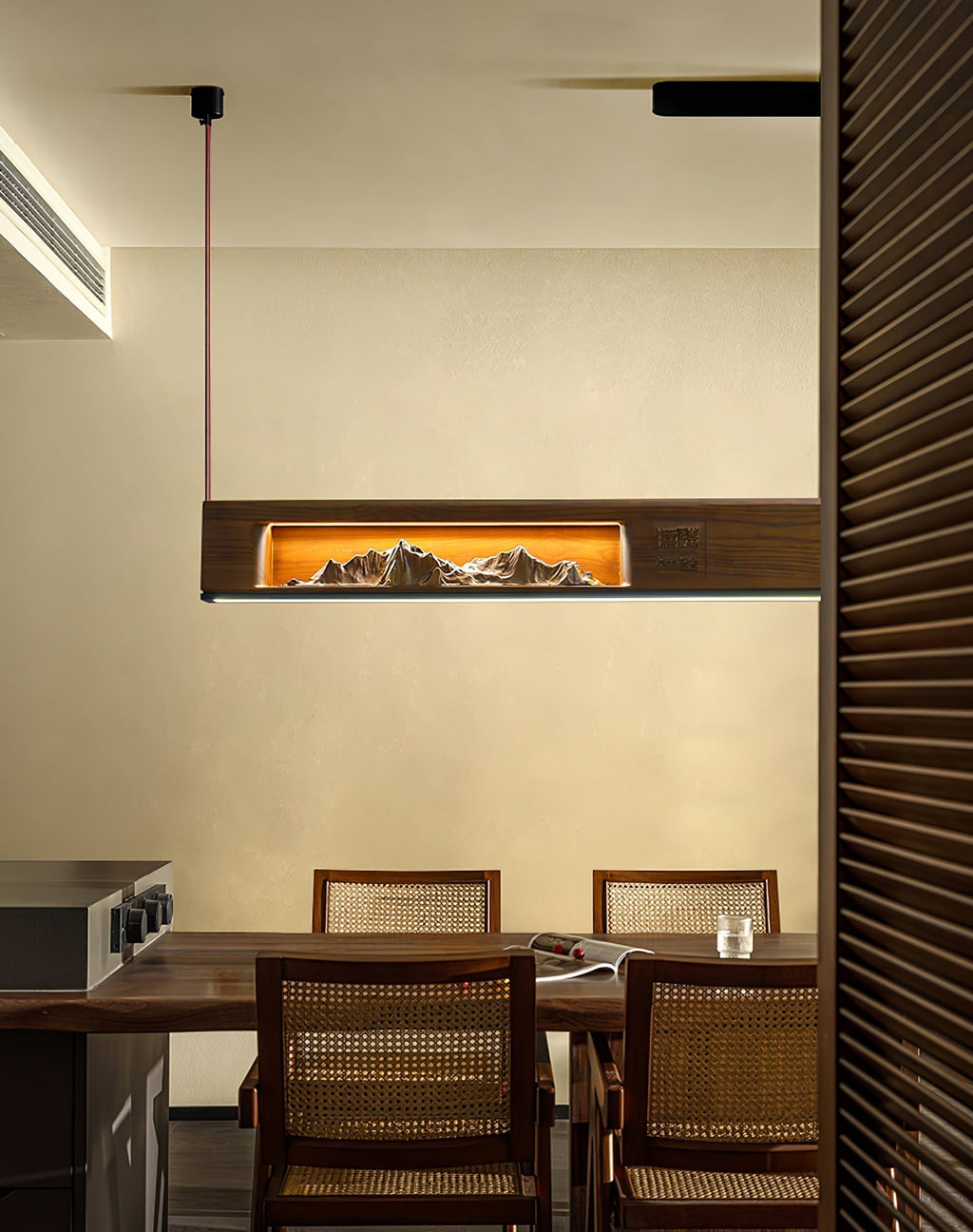 Penrelena Wood Pendant Light-Moonnatur