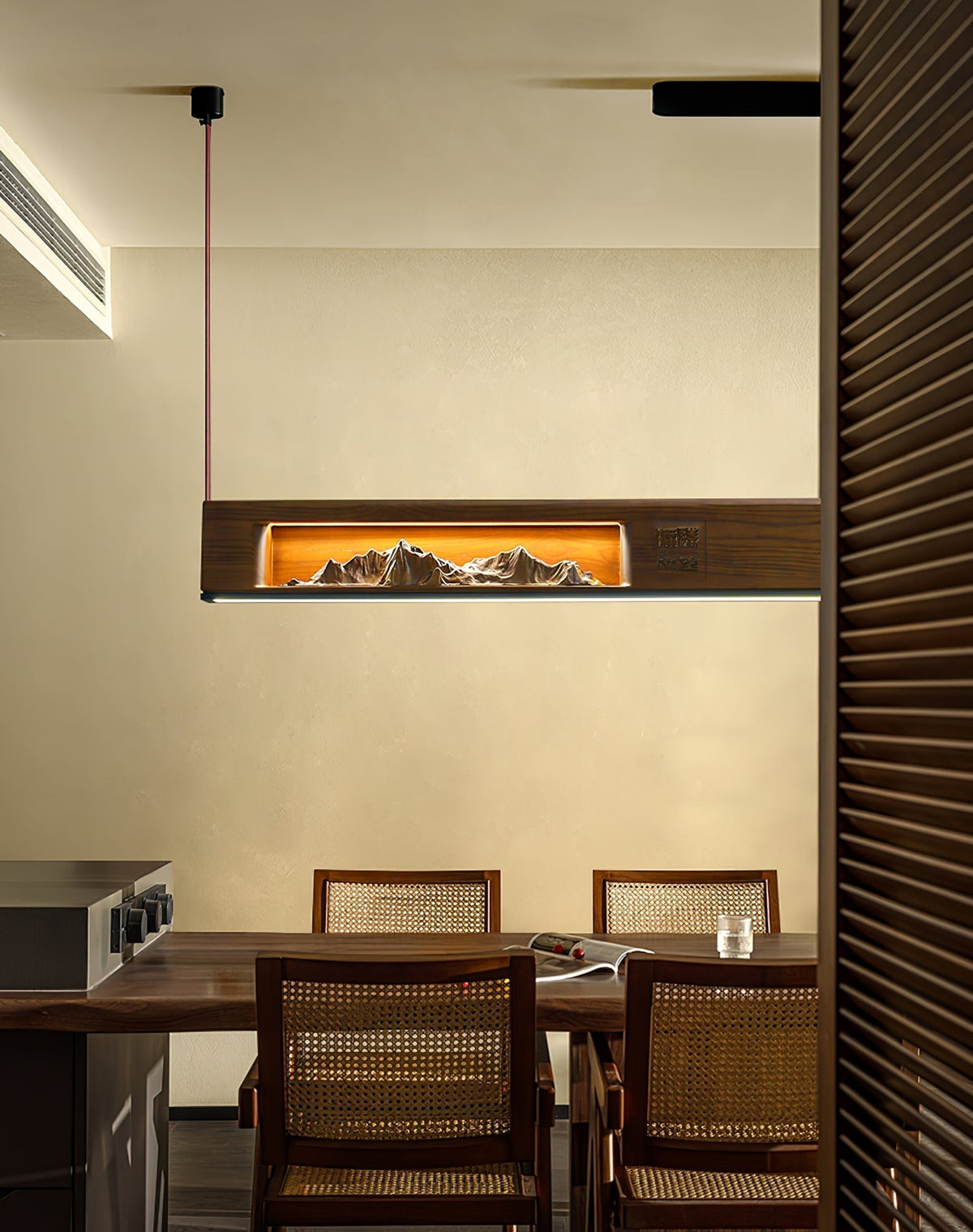 Penrelena Wood Pendant Light-Moonnatur