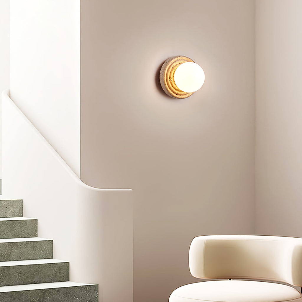 Hadrenelle Travertine Wall Light-Moonnatur
